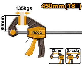 Струбцина быстрозажимная 80х450 мм INGCO HQBC18801