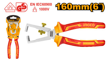 Клещи для снятия изоляции 160 мм INGCO HIWSP28160