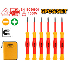 Набор диэлектрических отверток 6шт INGCO HKIPSD0601