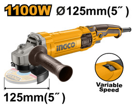 Угловая шлифовальная машина 125 мм INGCO AG1100385